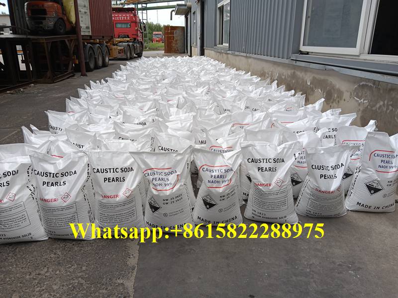 Soude caustique en perles emball&eacute;e sac 25 kg pour usage industriel